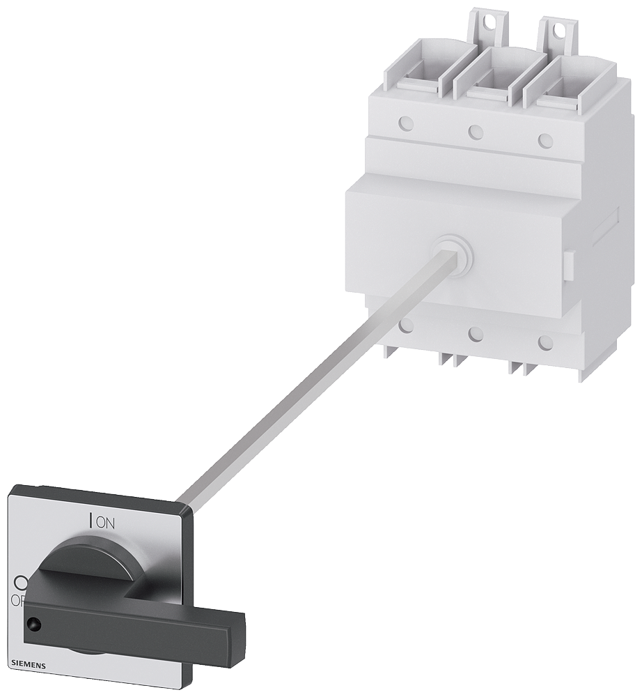 3LD2418-0TK11 Interruptor carril 3P 250A maneta puerta NEGRA