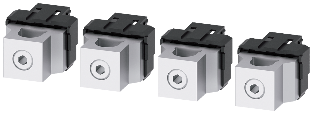 3VA9104-0JB11 Borne para conductor redondo, 4 unidades, accesorio para: 3VA2 100/160/250