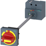3VA9137-0FK25 Mando giratorio para montaje en puerta, desconexión de emergencia, IEC, IP65, co