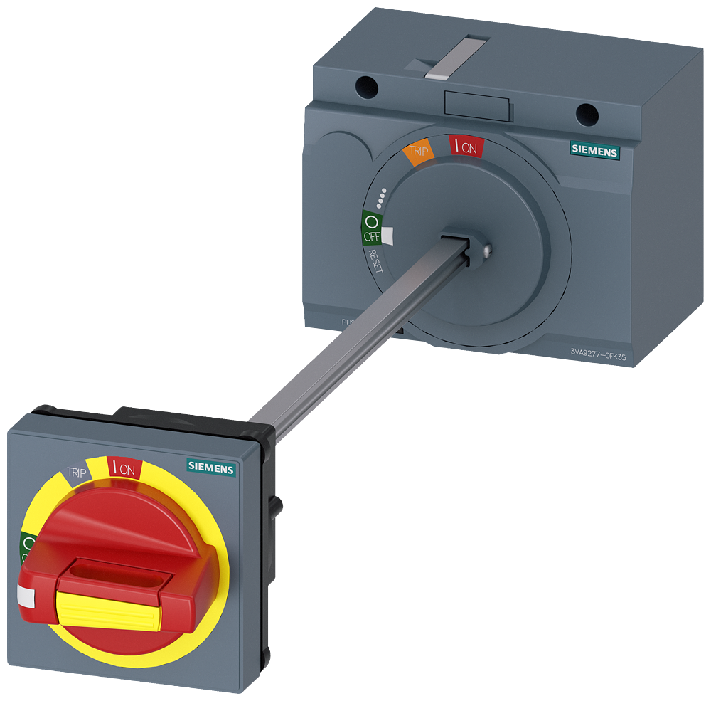 3VA9277-0FK35 Mando giratorio para montaje en puerta, desconexión de emergencia, NEMA tipo 1, 