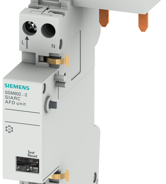 5SM6024-2 Bloque detector de arco eléctrico AFDD, 1-40 A 230 V, para int. aut. y