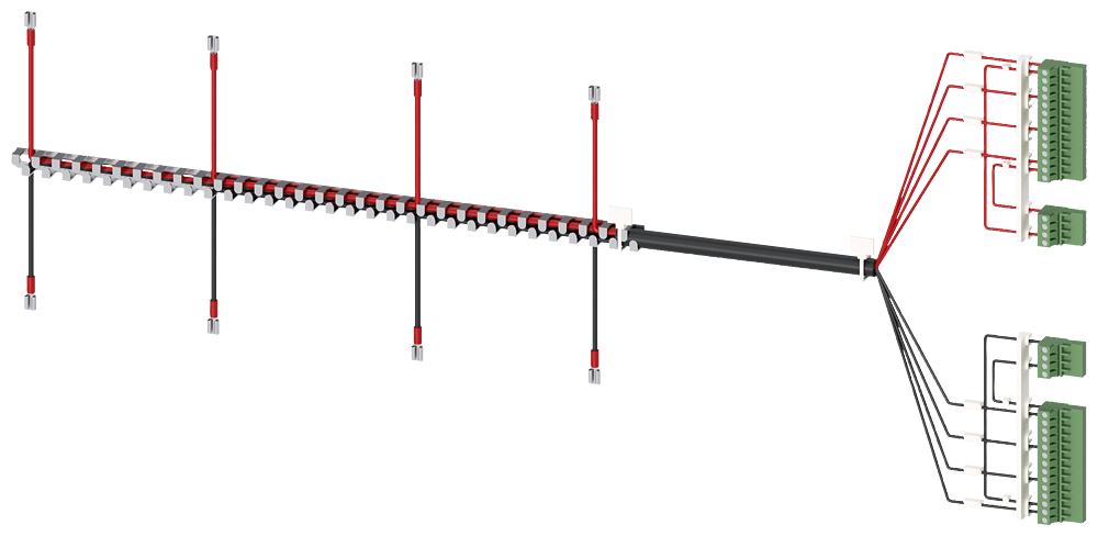 3KC9831-6 Accesorios para 3KC8, cable de alimentación para conexión en lado superior de 4 