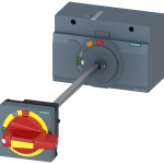 3VA9447-0FK25 Mando giratorio para montaje en puerta, desconexión de emergencia, IEC, IP65, co