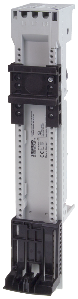 8US1250-5AT10 Portaaparatos, longitud 45 × 260 mm, para sistema de embarrado de 60 m