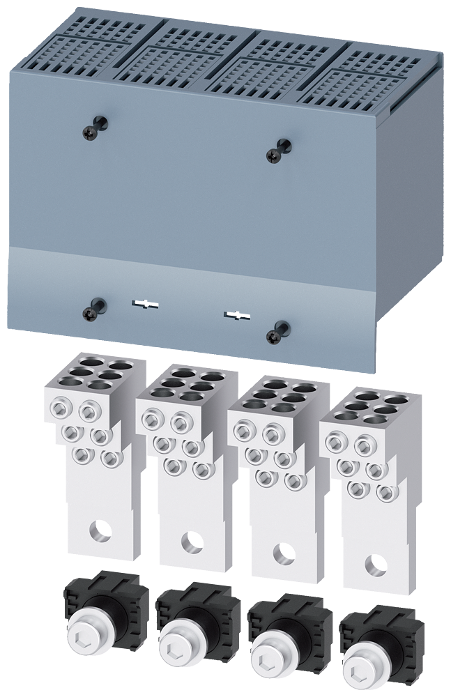 3VA9244-0JF60 Borne para conductor redondo, 6 cables, 4 uds., accesorio para: 3VA6 150/250