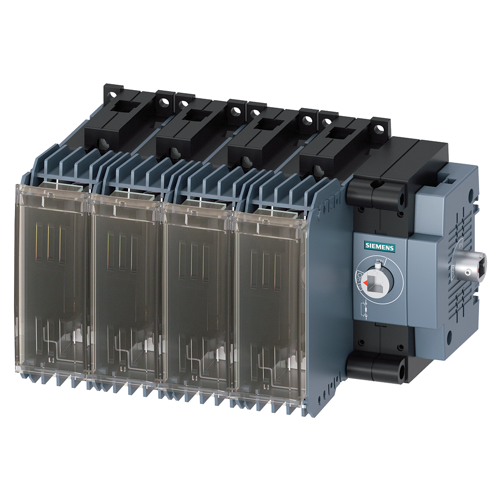 3KF1408-4RB11 Interruptor-seccionador con fusible, 80 A, tam. 1, 4 polos, para fusible NH