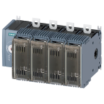 3KF2412-4LF11 Interruptor-seccionador con fusible, 125 A, tam. 2, 4 polos, para fusible N