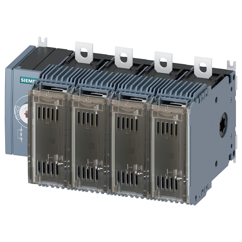3KF2412-4LF11 Interruptor-seccionador con fusible, 125 A, tam. 2, 4 polos, para fusible N