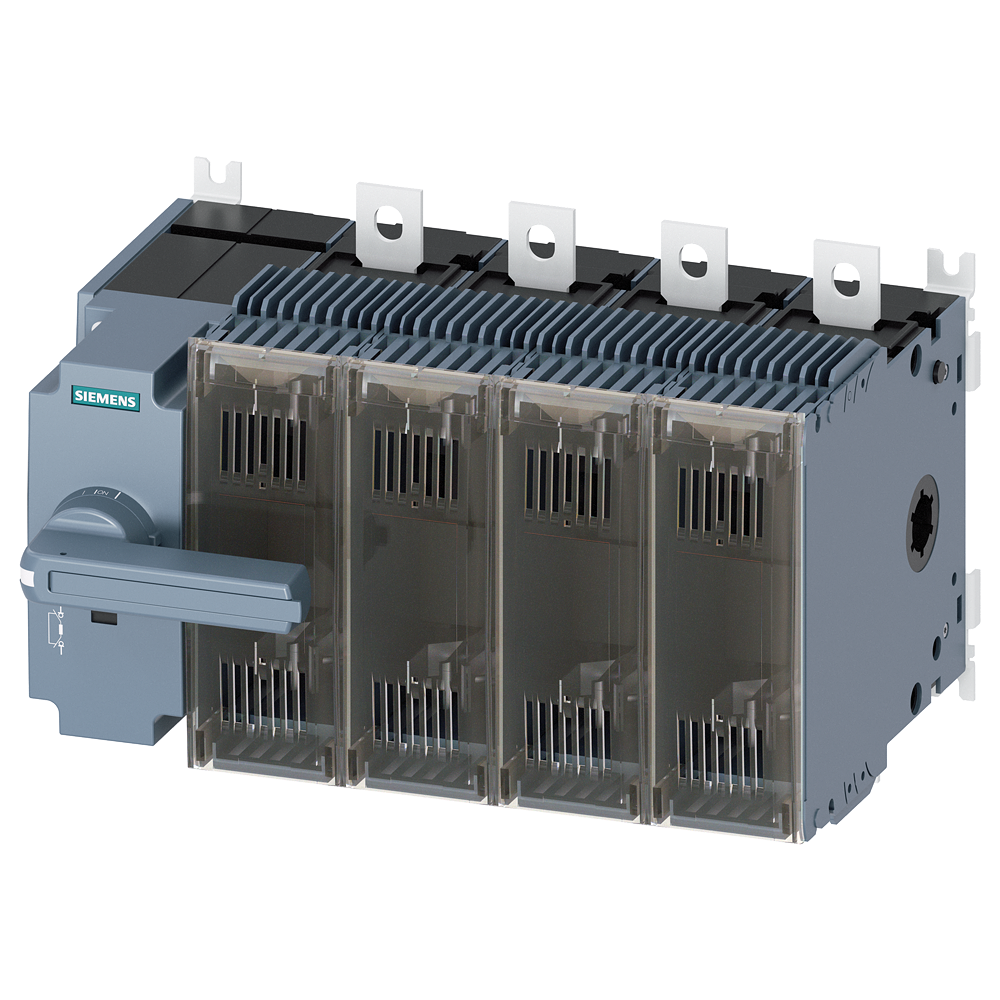 3KF3425-2LF11 Interruptor-seccionador con fusible, 250 A, Tam. 3, 4 polos, para fusible N