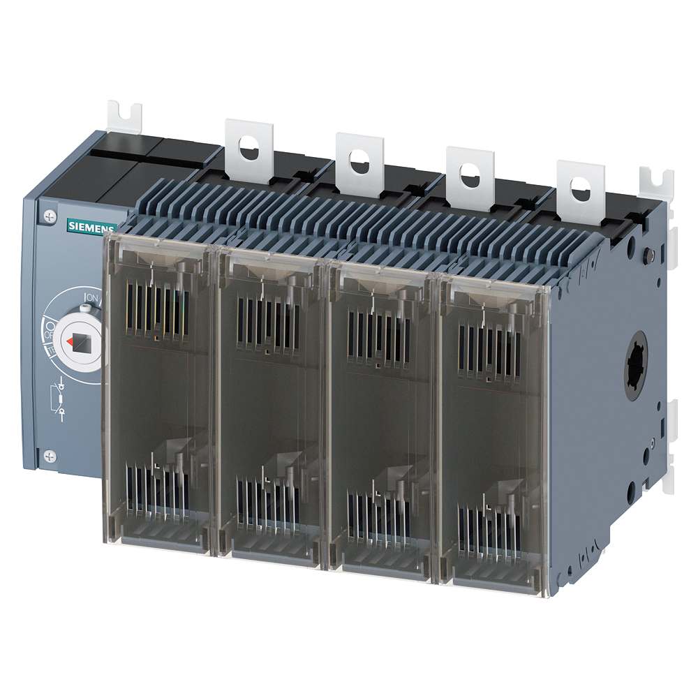 3KF3425-0LF11 Interruptor-seccionador con fusible, 250 A, Tam. 3, 4 polos, para fusible N