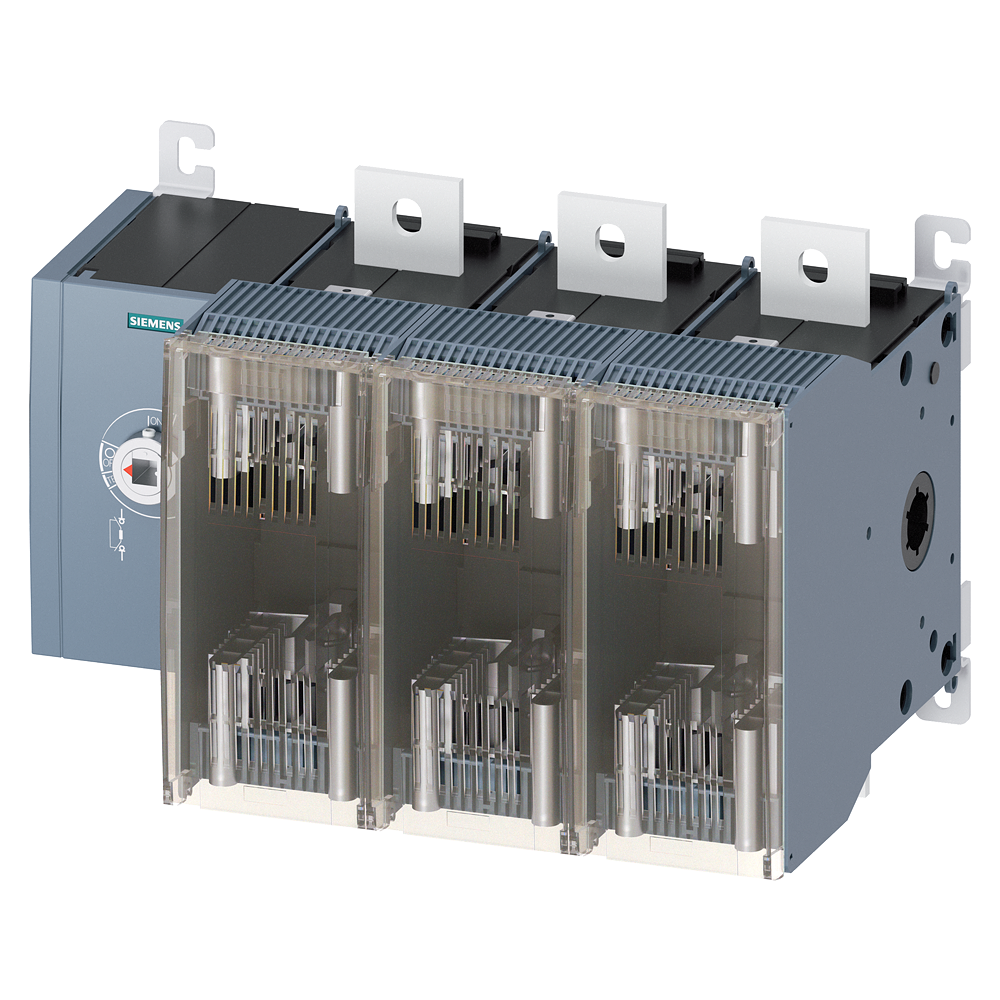 3KF5380-0LF11 Interruptor-seccionador con fusible, 800 A, Tam. 5, 3 polos, para fusible N