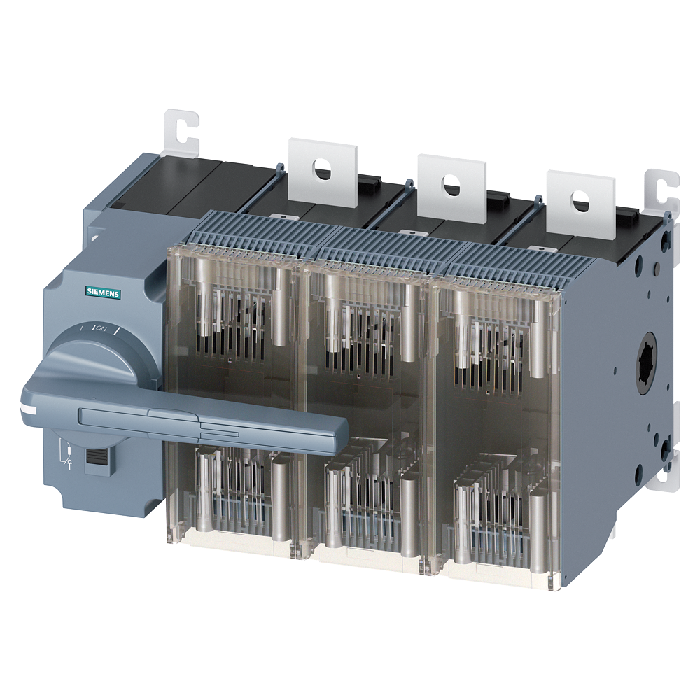 3KF5363-2LF11 Interruptor-seccionador con fusible, 630 A, Tam. 5, 3 polos, para fusible N