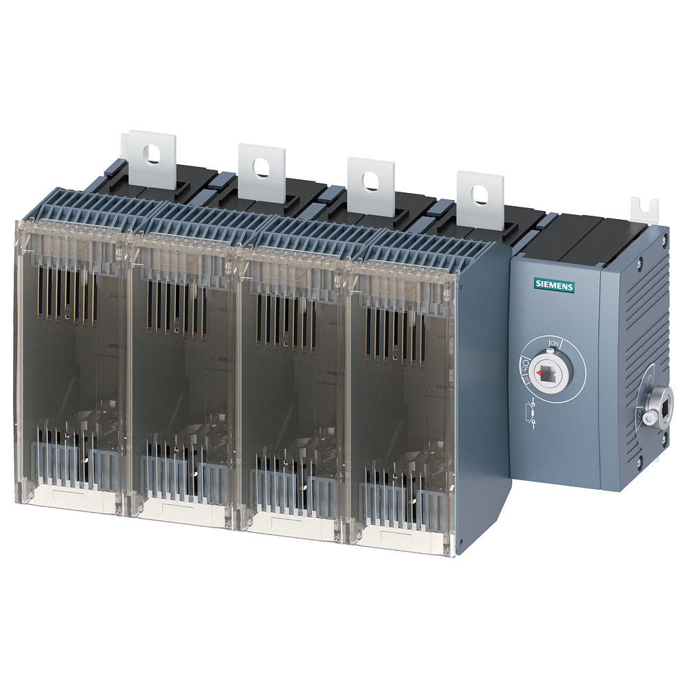3KF4440-4RF11 Interruptor-seccionador con fusible, 400 A, tam. 4, 4 polos, para fusible N
