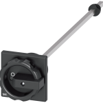 3LD9344-2CA Mando giratorio para montaje en puerta, negro 66x66 mm, fijación frontal