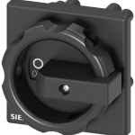 3LD9344-4C Accionamiento giratorio, negro, 66 × 66 mm, fijación a base, fijación a tal