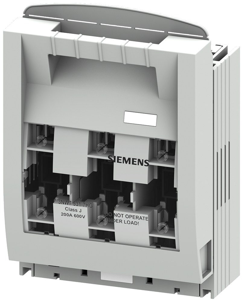 3NW7531-7HG SENTRON, base portafusible, clase J, de 3 polos, In: 200 A, Un AC: 600 V