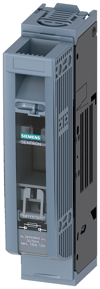 3NP1131-1CA10 SENTRON, interruptor-seccionador-fusible 3NP1, de 1 polo, NH00, 160 A
