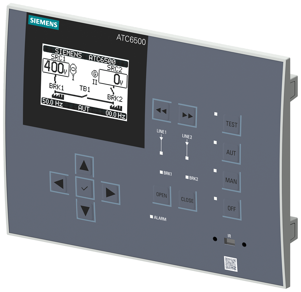 3KC9000-8TL50 SENTRON 3KC ATC6500; LCD; 180 × 240 mm; automatismo de conmutación entre fuentes