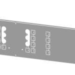 8PQ6000-8BA07 SIVACON S4, placa de montaje, 3VA12 (250 A), de 3 polos, montaje fijo, zócalo pa