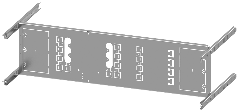 8PQ6000-8BA10 Kit montaje 3VA20 100A 3P H200 B800 horizontal