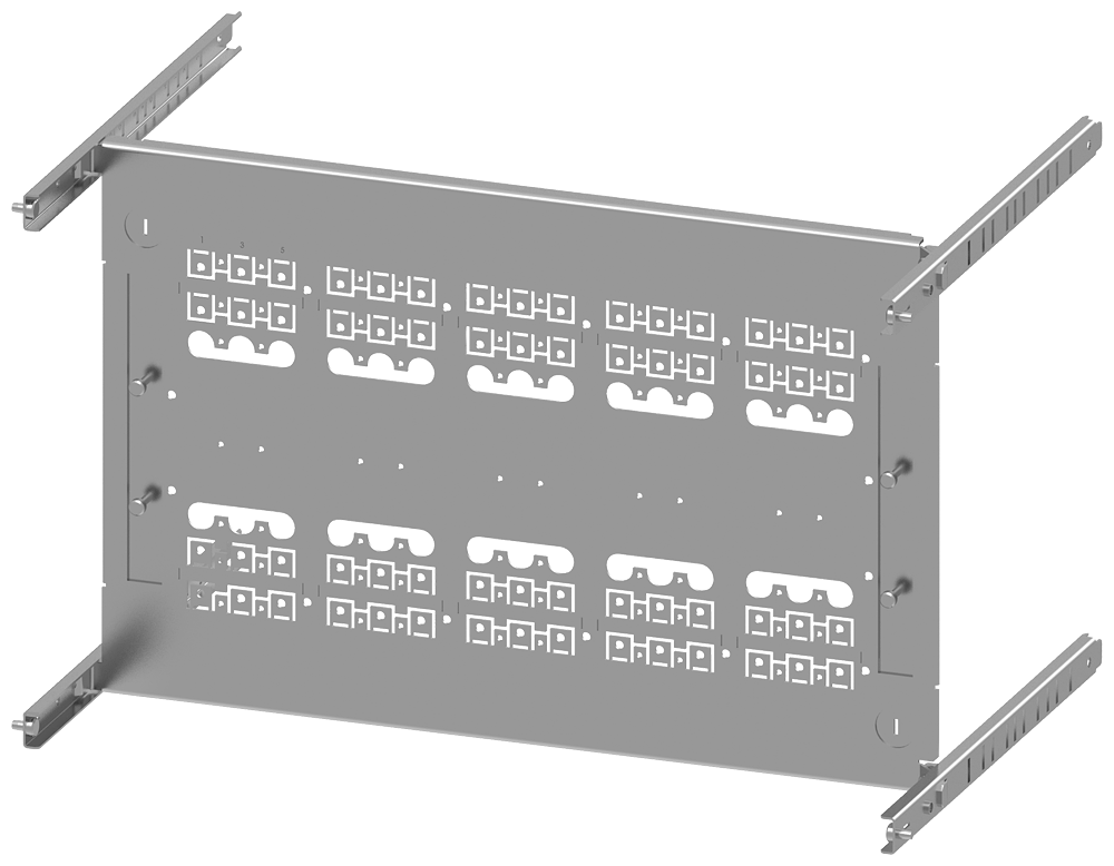 8PQ6000-8BA33 Juego montaje 3VA10 100A 3P H250 B450 Vertical