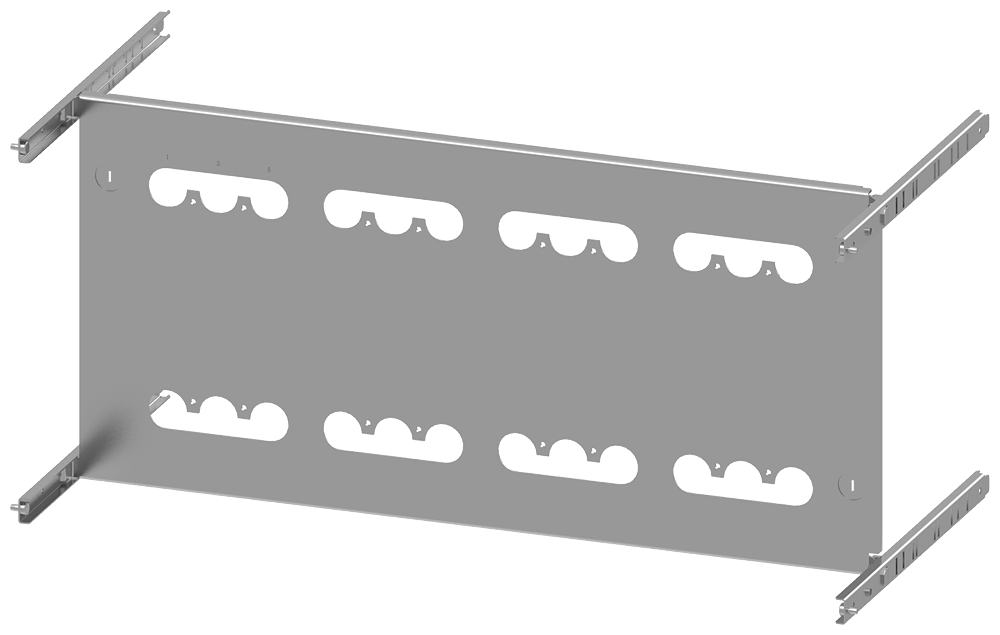 8PQ6000-8BA57 SIVACON S4, placa de montaje, 3VA13 (400 A), 3VA14 (630 A), 3VA23 (400&amp;nbsp