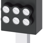 3NP1921-1BE20 Borne triple 3 × 2,5-16 mm², para tamaño NH000 y NH00, 1 polo