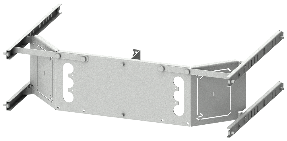8PQ6000-6BA31 SIVACON S4, placa de montaje, 3VL2 y 3VL3, de 3 polos, montaje fijo a través de 