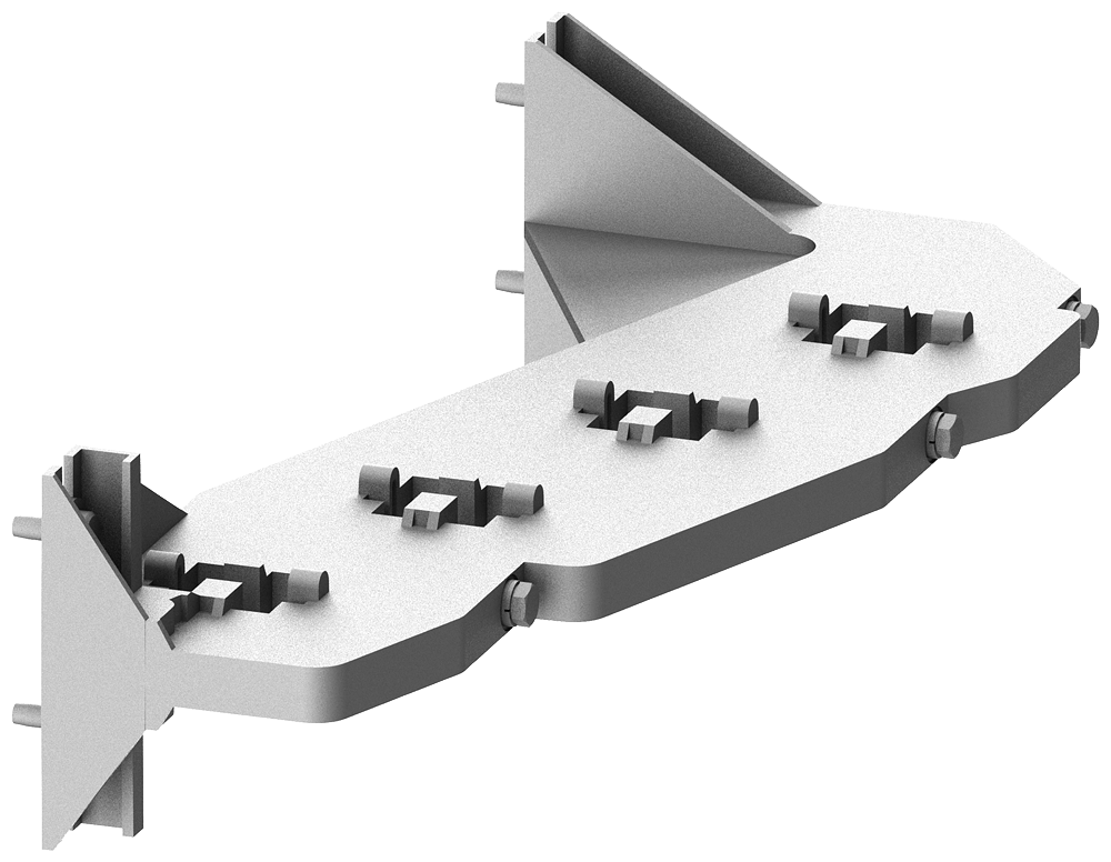 8PQ4000-0BA32 Soporte emb.vert.2x30x10 B200