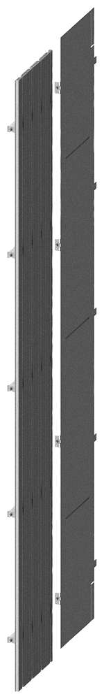8PQ4000-0BA76 SIVACON S4, subdivisión embarrado de columna, sin embarrado principal, p: 800 mm