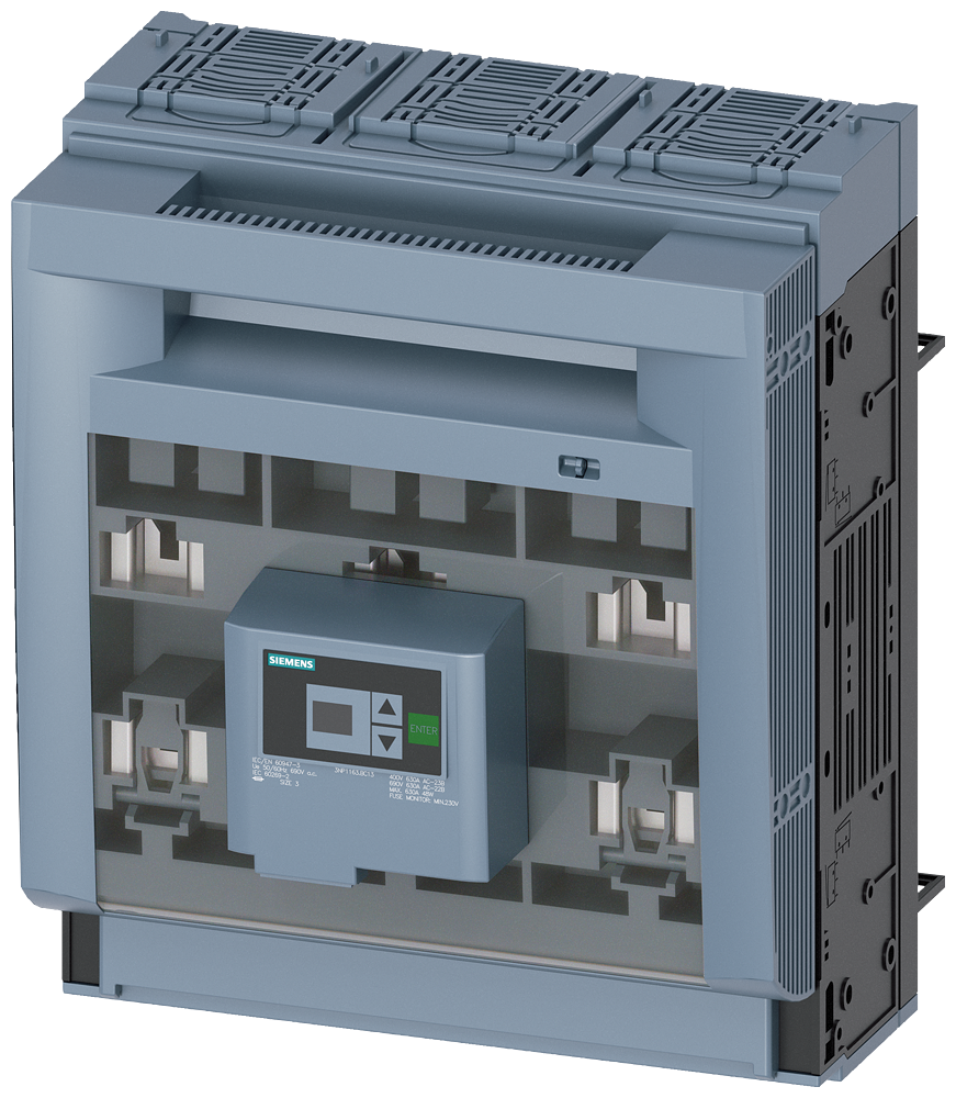 3NP1163-1BC13 SENTRON, interruptor-seccionador-fusible 3NP1, de 3 polos, NH3, 630 A