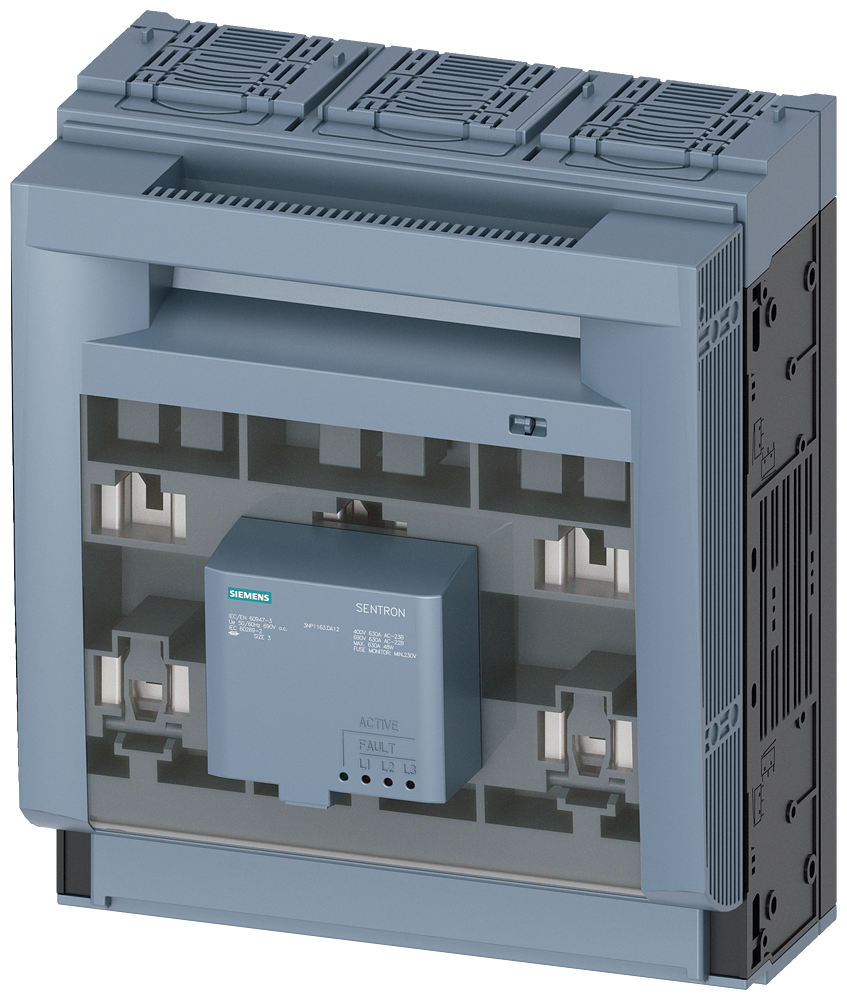 3NP1163-1DA12 SENTRON, interruptor-seccionador-fusible 3NP1, de 3 polos, NH3, 630 A