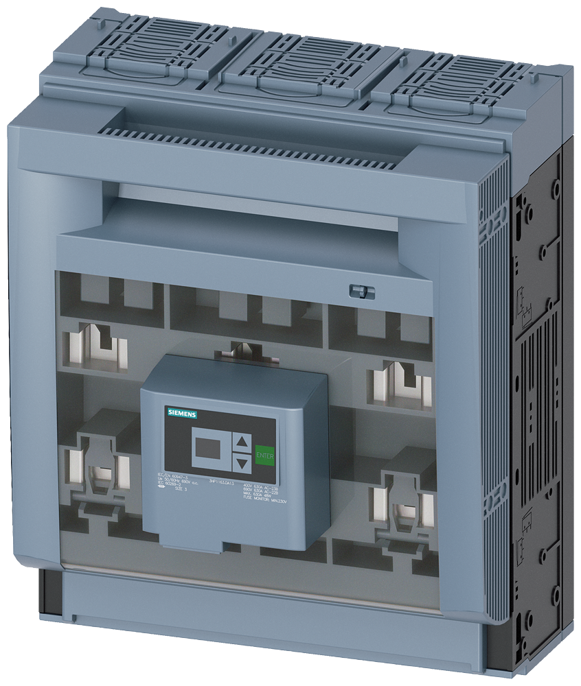 3NP1163-1DA13 SENTRON, interruptor-seccionador-fusible 3NP1, de 3 polos, NH3, 630 A