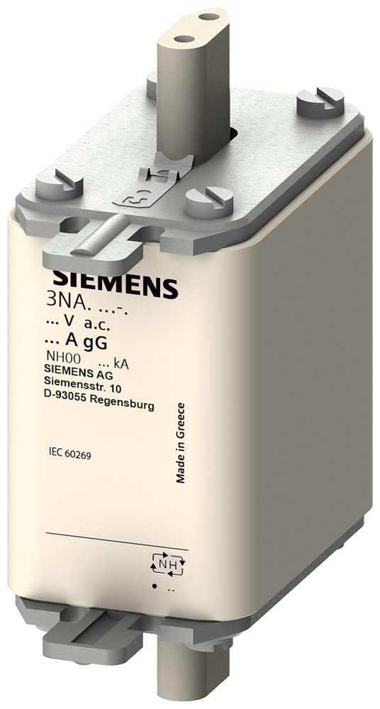 3NA3822-7 Fusible NH000 63A gG 500VAC / 250VDC