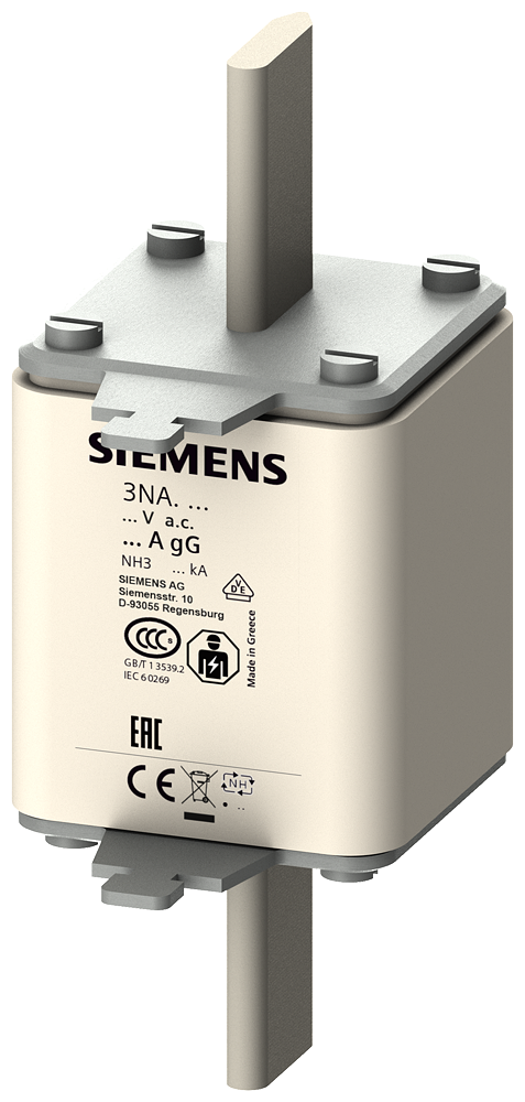 3NA3354 Cartucho de fusibles NH, NH3, In: 355 A, gG, Un AC: 500 V, Un DC: 440 V
