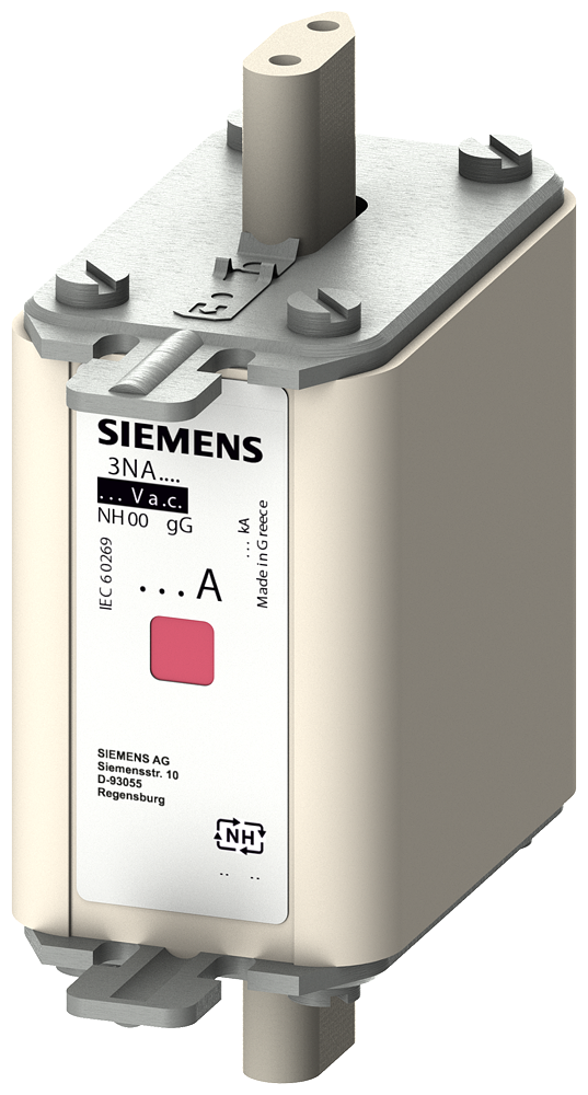 3NA7824-7 Cartucho de fusibles NH, NH00, In: 80 A, gG, Un AC: 500 V, Un DC: 250 V
