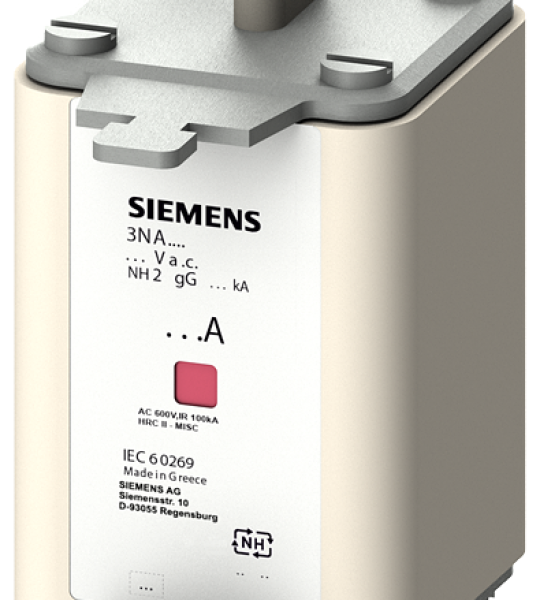 3NA7230 Cartucho de fusibles NH, NH2, In: 100 A, gG, Un AC: 500 V, Un DC: 440 V