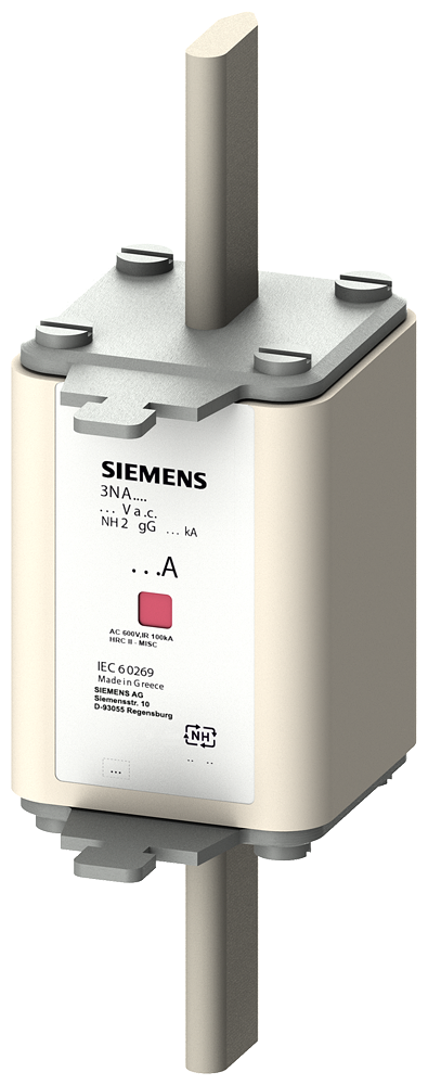 3NA7220 Cartucho de fusibles NH, NH2, In: 50 A, gG, Un AC: 500 V, Un DC: 440 V