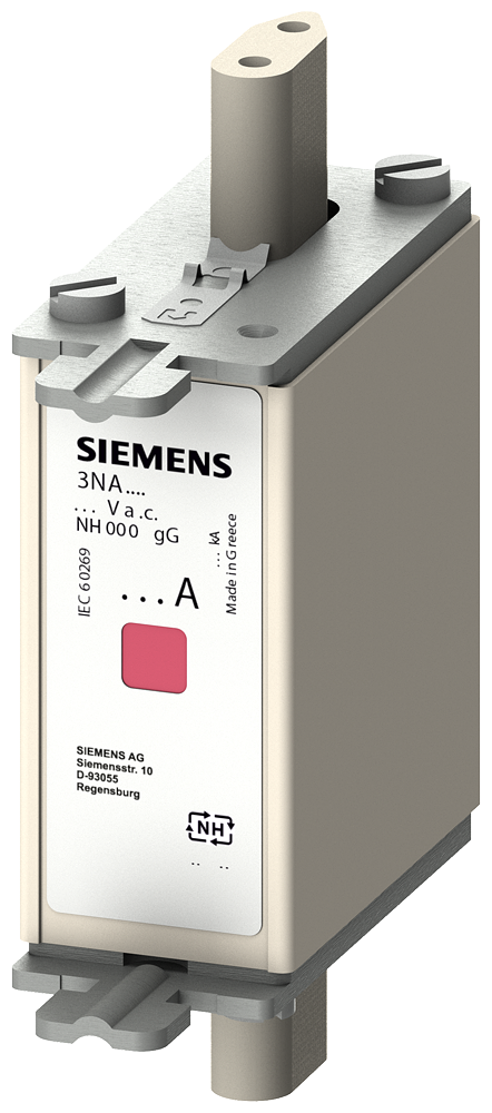 3NA7810-6 Cartucho de fusibles NH, NH000, In: 25 A, gG, Un AC: 690 V, Un DC: 250 V