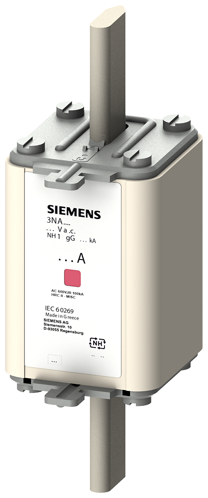 3NA7140 Cartucho de fusibles NH, NH1, In: 200 A, gG, Un AC: 500 V, Un DC: 440 V