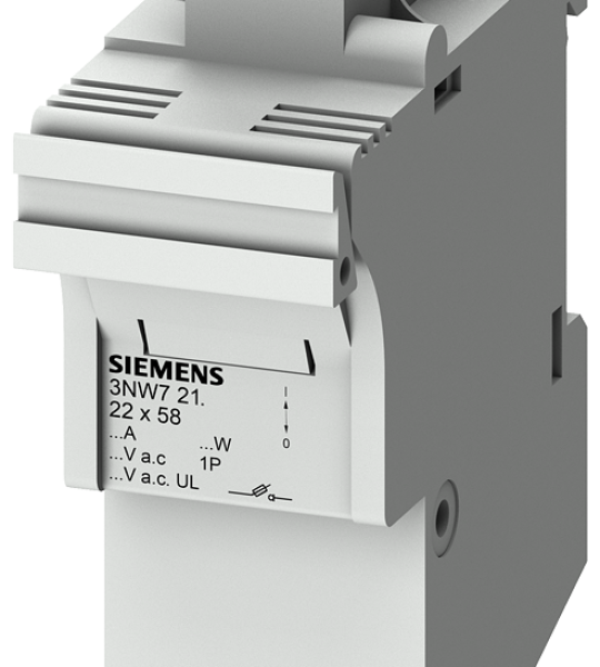 3NW7211 Base portafusible carril 22x58mm 1P 100A 690V