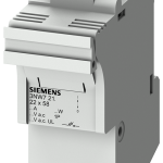 3NW7212 SENTRON, base portafusibles cilíndricos, 22 × 58 mm, 1 polo, In: 100 A, Un AC: 6
