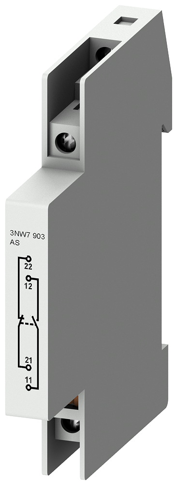 3NW7903 Auxiliar de mando, 1 CO, para bases portafusibles cilíndricas, tam. 10 × 38&amp;nbsp