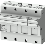 3NW7161 SENTRON, base portafusibles cilíndricos, 14 × 51 mm, 3P+N, In: 50 A, Un AC: 690 