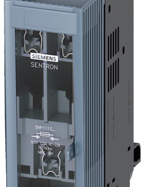 3NP1113-1BC20 SENTRON, interruptor-seccionador-fusible 3NP1, de 3 polos, NH000 estrecho, 125 A