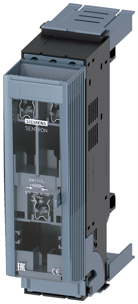 3NP1113-2BC20 SENTRON, interruptor-seccionador-fusible 3NP1, de 3 polos, NH000 estrecho, 125 A