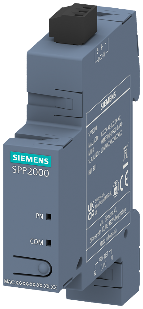 7KM9300-0PP20-0AA0 SENTRON PROFINET Proxy (SPP) conecta variantes compatibles con Modbus TCP de apa