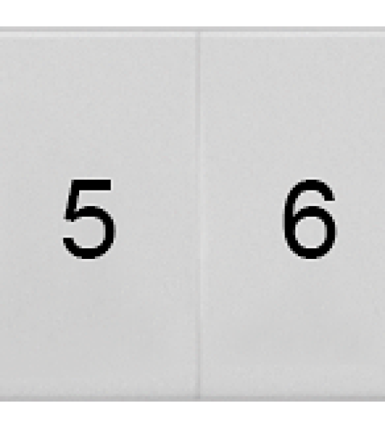 8WH8120-3AB05 Plaquita de inscripción, frontal, con 1-10, vertical, ancho de borne: 6,2 mm, Al