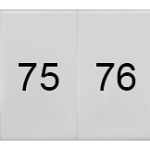 8WH8120-3AB75 Plaquita de inscripción, frente, con 71-80, vertical, ancho de borne: 6,2 m