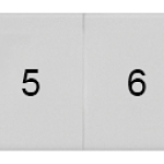 8WH8120-4AB05 Plaquita de inscripción, frontal, con 1-10, vertical, ancho de borne: 8,2 mm, Al